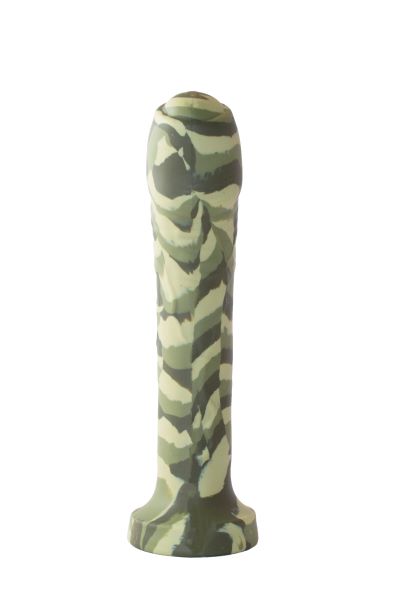MAJOR DICK COMMANDO 7.25 UNCUT GREEN CAMO DONG "