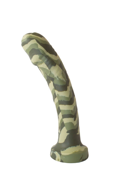 MAJOR DICK COMMANDO 7.25 UNCUT GREEN CAMO DONG "