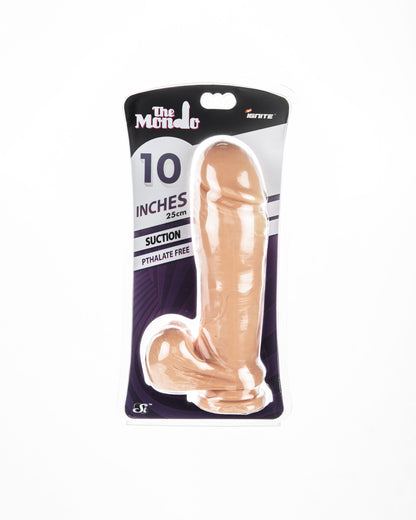 IGNITE THICK COCK W/BALLS & SUCTION FLESH 10IN