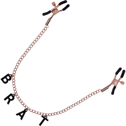 SEX & MISCHIEF BRAT CHARMED NIPPLE CLAMPS