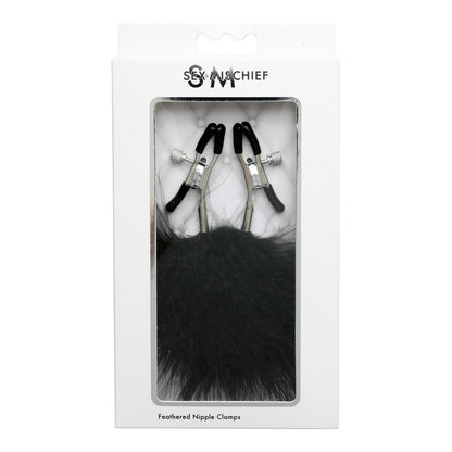 SEX & MISCHIEF FEATHERED NIPPLE CLAMPS