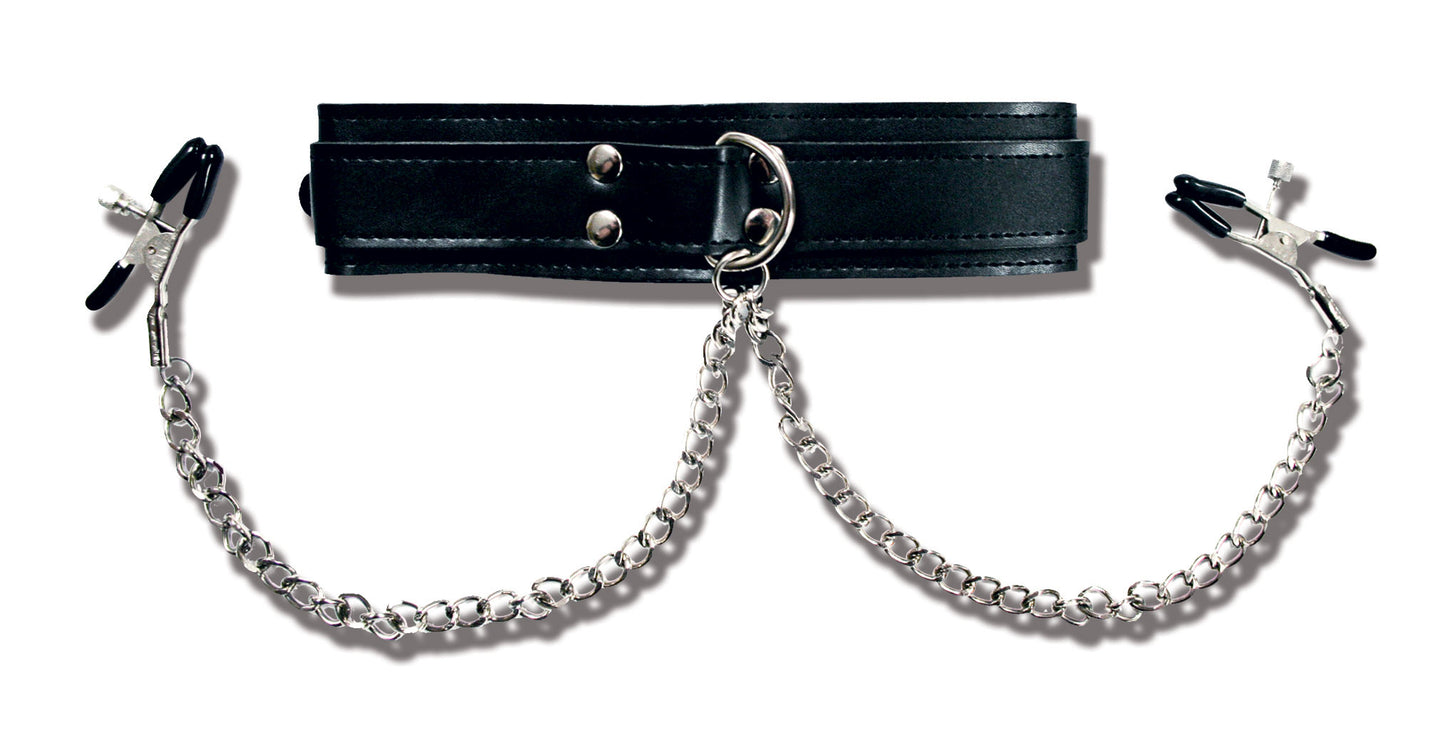 PREMIUM COLLAR W/ NIPPLE CLAMP