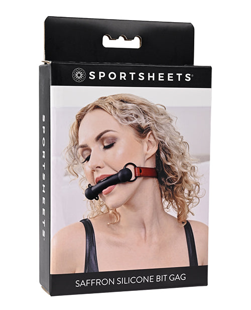 SAFFRON SILICONE BIT GAG
