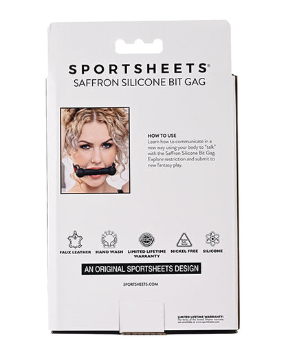 SAFFRON SILICONE BIT GAG