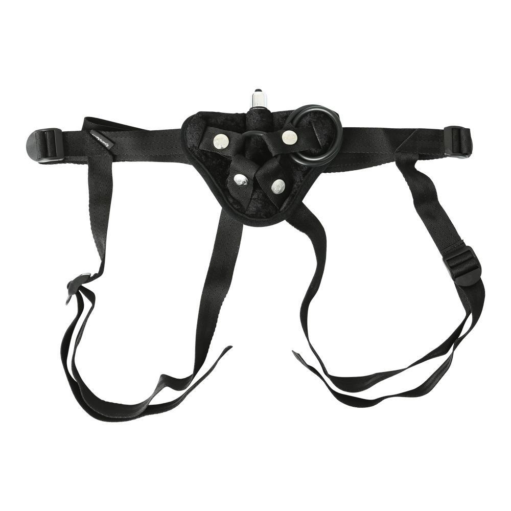 BLACK HARNESS W/MINI VIBE