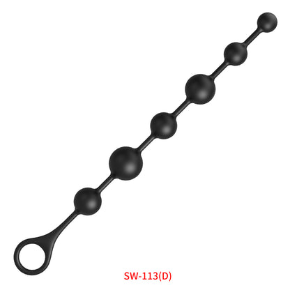 シリコンビーズ順序立てて引き出し、快感は蓄積されます