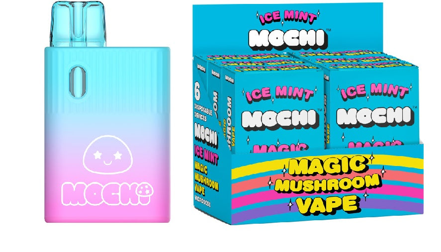 (D)MOCHI MAGIC MUSHROOM VAPE ICE MINT 6PACK DISPLAY (NET)
