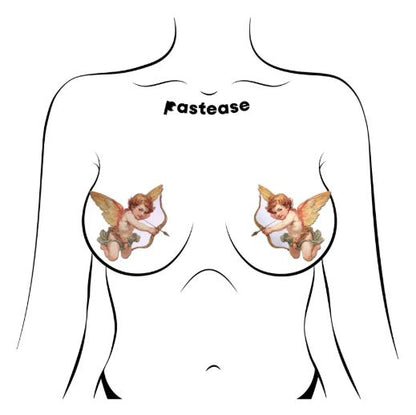 PASTEASE CUPID CHERUB VINTAGE BREAST PASTIES VALENTINES DAY