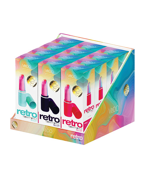 VEDO RETRO RECHARGEABLE BULLET 12 PC DISPLAY