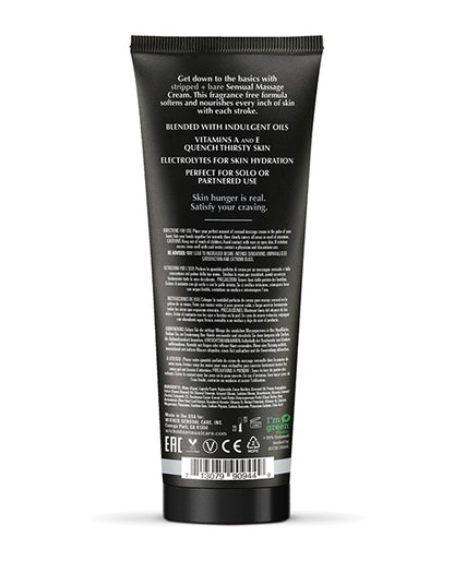 WICKED MASSAGE CREAM STRIPPED + BARE UNSCENTED 4 OZ