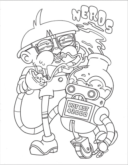 WHO SMOKES WEED? COLORING BOOK (NET)