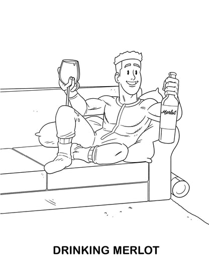 ADULTS DOING ADULT SHIT COLORING BOOK (NET)