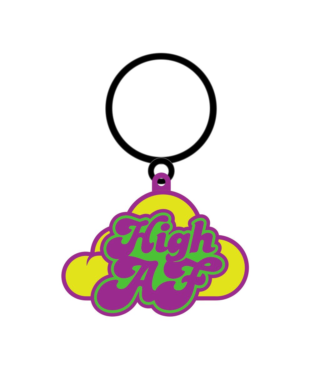 HIGH AF KEYCHAIN (NET)