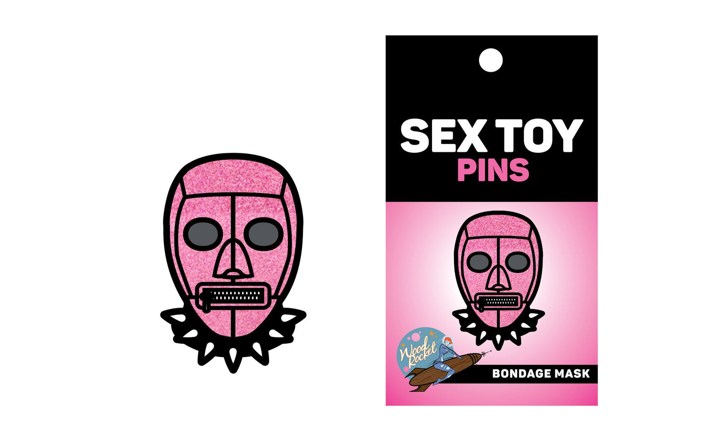 PINK BONDAGE MASK PIN (NET)
