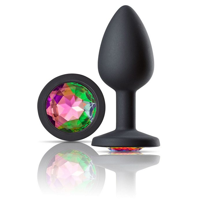 CLOUD 9 GEMS BLACK SILICONE ANAL PLUG SMALL