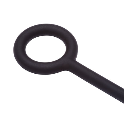 SILICONE ANAL TEARDROP SMALL BLACK