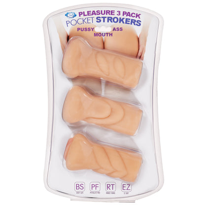 CLOUD 9 TRIO STROKER PUSSY ASS MOUTH MASTURBATOR KIT