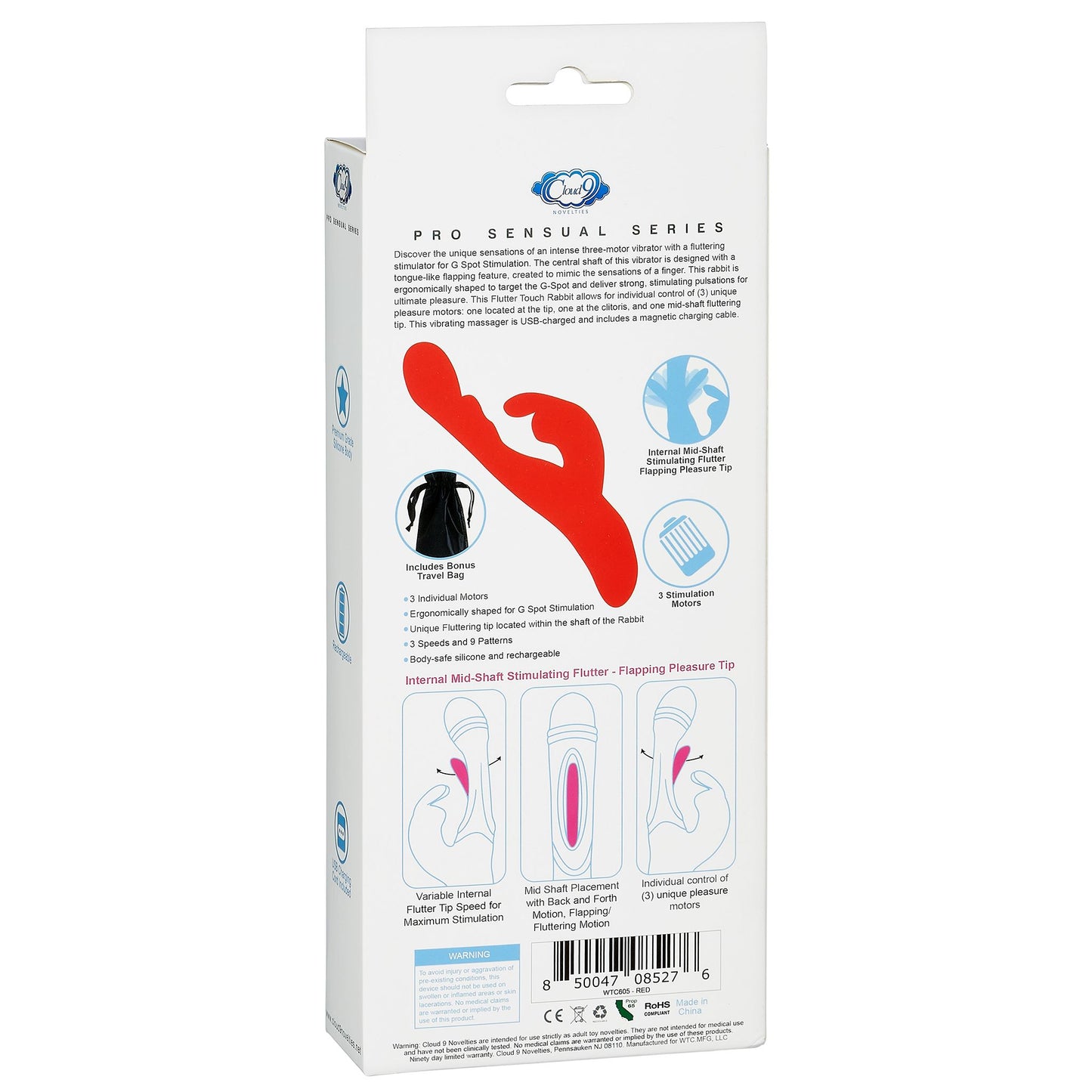 CLOUD 9 FLUTTER TOUCH RED