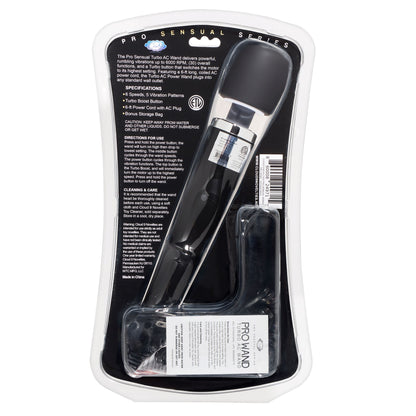 TURBO AC POWER WAND - BLK PRO SENSUAL SERIES