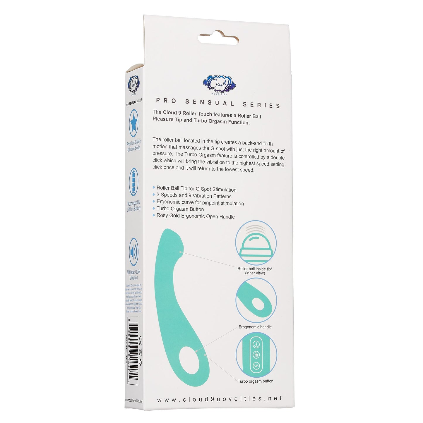 CLOUD 9 PRO SENSUAL ROLLER BALL G TURBO TEAL