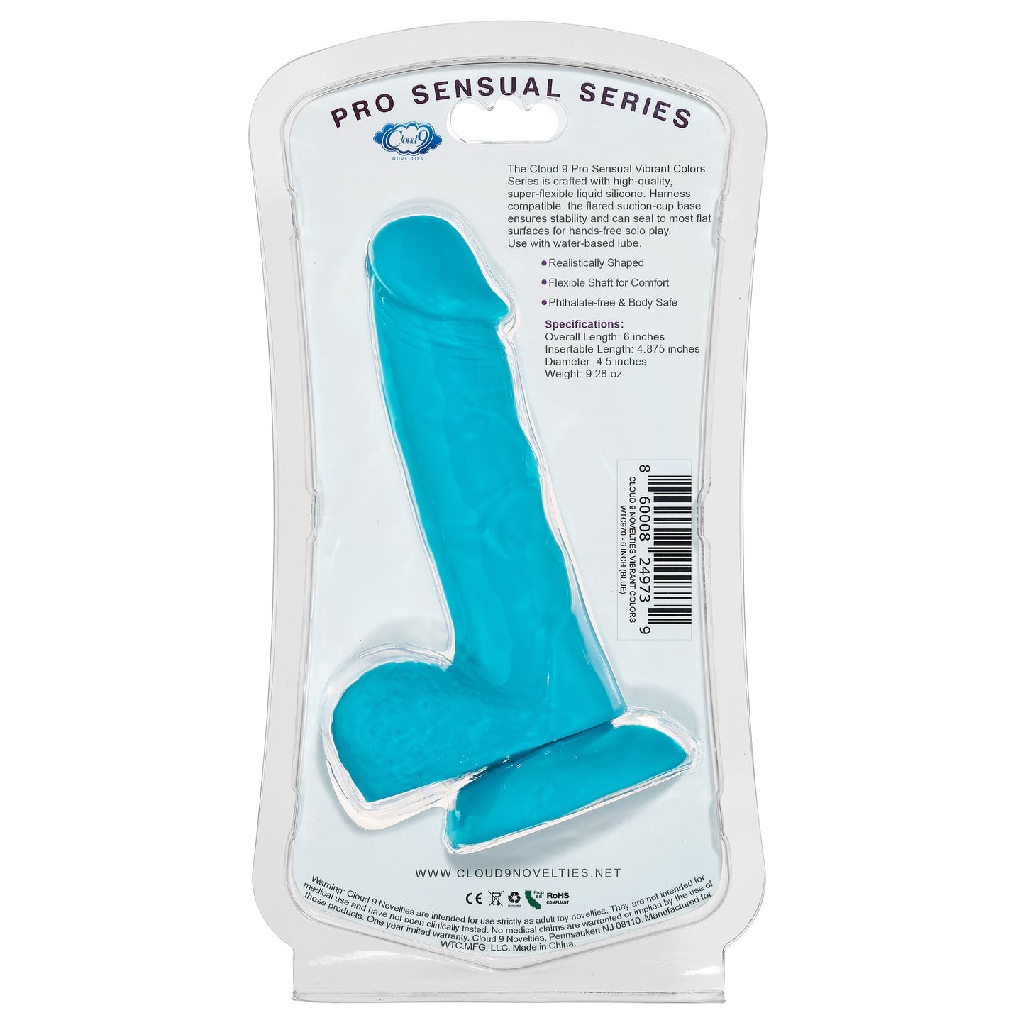 CLOUD 9 VIBRANT COLORS 6 BLUE PRO SENSUAL LINE "
