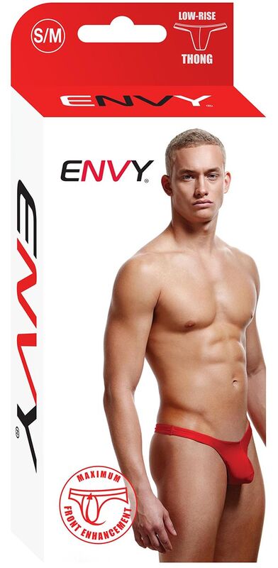 ENVY LOW RISE THONG RED S/M