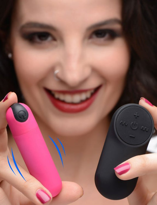 BANG! VIBRATING BULLET W/ REMOTE CONTROL PINK