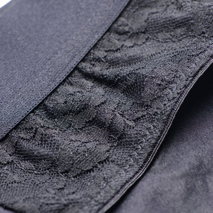 STRAP U LACE ENVY CROTCHLESS PANTY HARNESS BLACK S/M