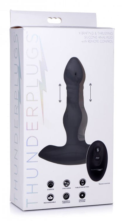THUNDERPLUGS VIBRATING & THRUSTING ANAL PLUG