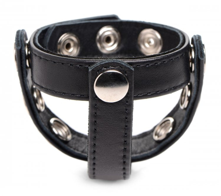 STRICT LEATHER COCK GEAR SNAP ON HARNESS BLACK