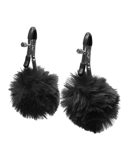 CHARMED POM POM NIPPLE CLAMPS BLACK