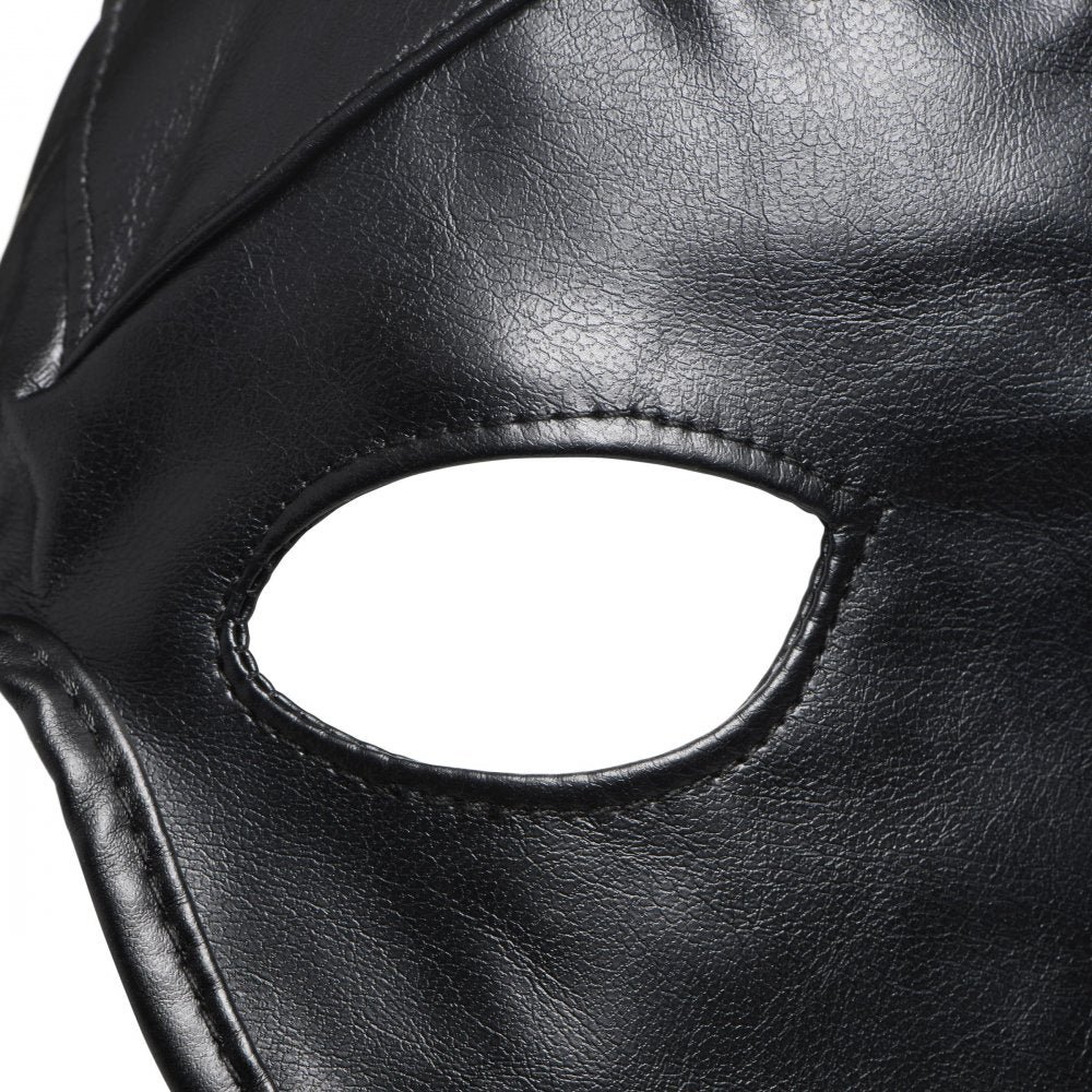 MASTER SERIES DUNGEON DEMON BONDAGE HOOD W/ HORNS