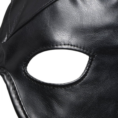 MASTER SERIES DUNGEON DEMON BONDAGE HOOD W/ HORNS