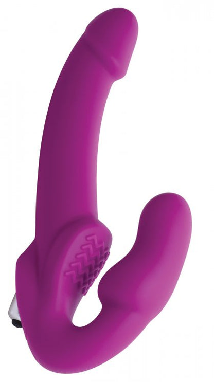 STRAP U VIBRATING STRAPLESS SILICONE STRAP ON DILDO