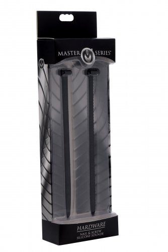 MASTER SERIES HARDWARE NAIL & SCREW SILICONE URETHRAL SOUNDS