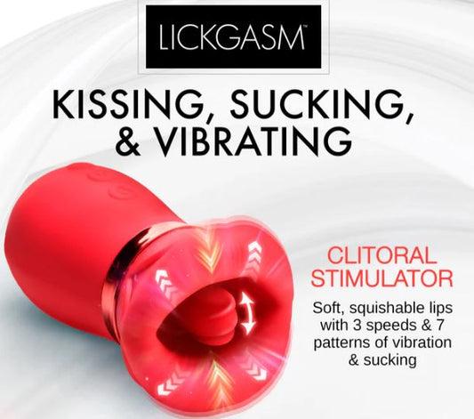 KISS ME MORE KISSING SUCKING & VIBRATING CLITORAL STIMULATOR
