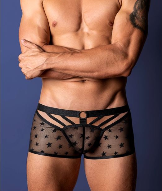 LOVE STAR SHORT W/ RING BLACK LARGE