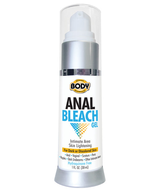 BODY ACTION ANAL BLEACH GEL 1 OZ BOTTLE COUNTER DISPLAY 6PCS