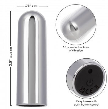 10 FUNCTION RECHARGEABL BULLET SILVER (BULK)