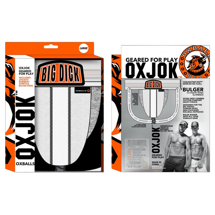 BULGER, the big pouch jock, WHITE SNOW, X-LARGE