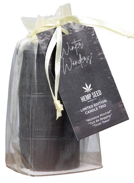 HEMP SEED 3-IN-1 MASSAGE CANDL TRIO 1.75OZ
