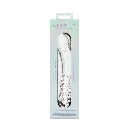 CLARITY GLASS DILDO CELESTIAL DESIRE