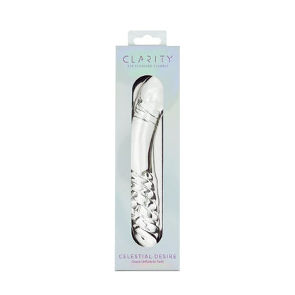 CLARITY GLASS DILDO CELESTIAL DESIRE