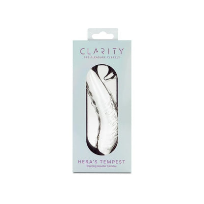 CLARITY GLASS DILDO HERA'S TEMPEST