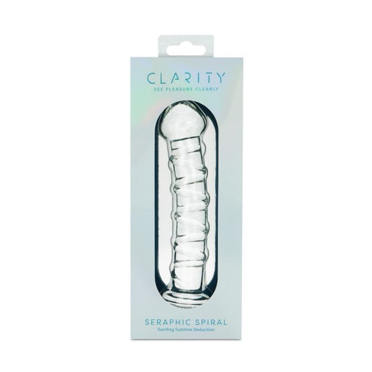 CLARITY GLASS DILDO SERAPHIC SPIRAL