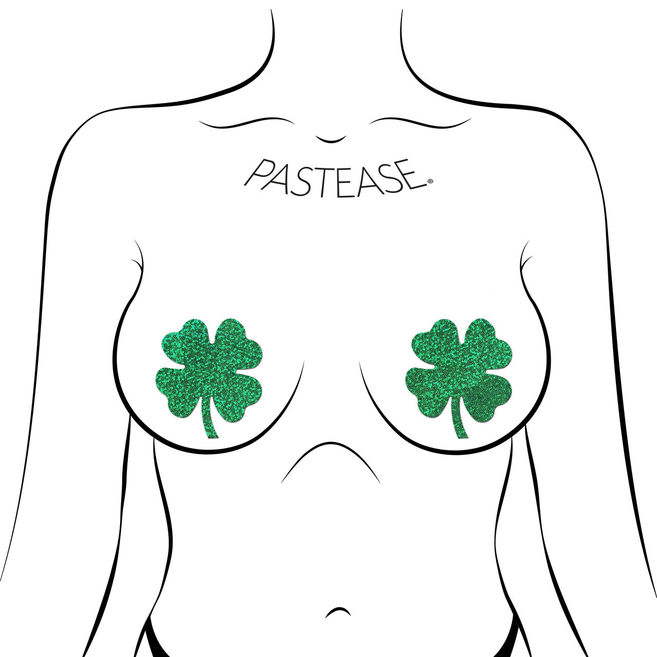 PASTEASE FOUR LEAF CLOVER: GLITTERING GREEN SHAMROCKS