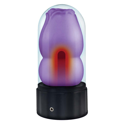 DELITE HEATED ROSE MASTURBATOR PURPLE