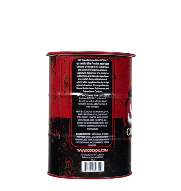 Collector’s Edition Cock Oil Branded Drum – Empty