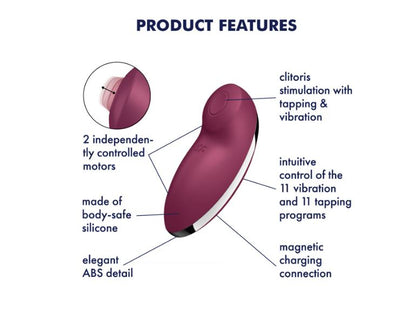 SATISFYER TAP & CLIMAX 2 RED (NET)