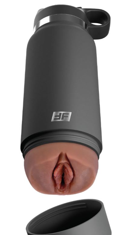 PDX PLUS FUCK FLASK SECRET DELIGHT DISCREET STROKER GREY BOTTLE BROWN